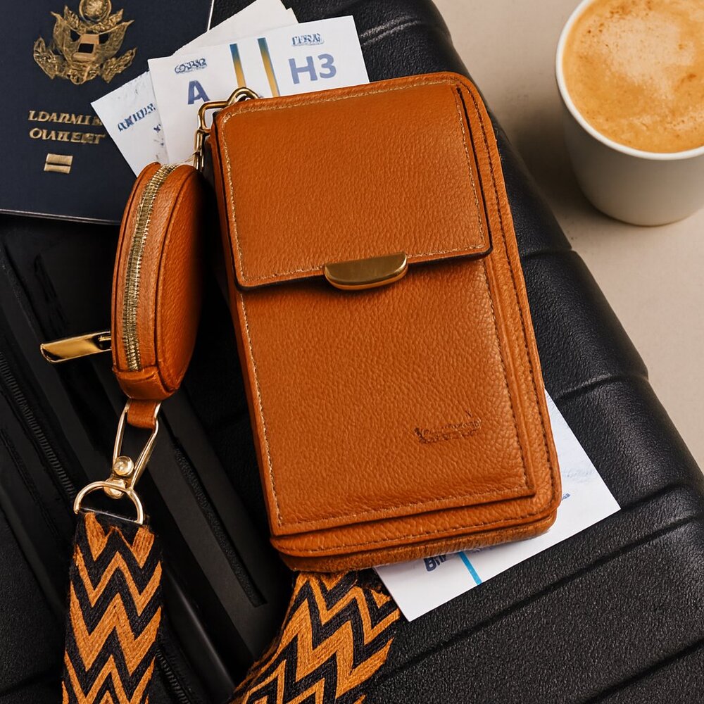 Artizanni Womens Crossbody Wallet Phone Case, Vegan Leather  EASTER DAY DEALS